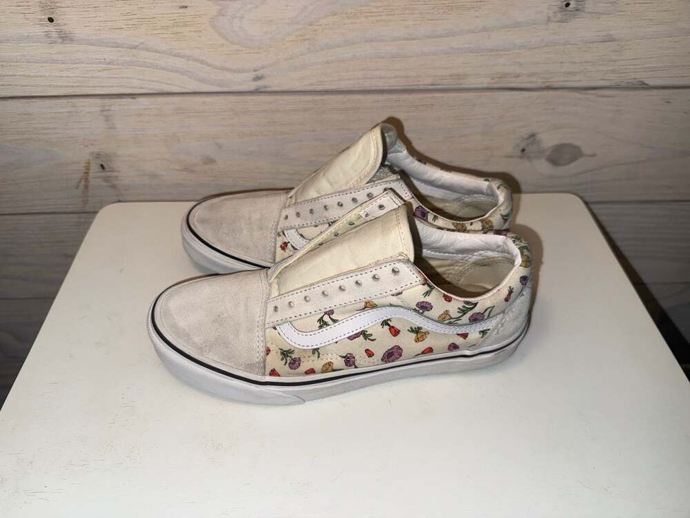 Vans Old Skool Vintage Floral Sneakers Women 8